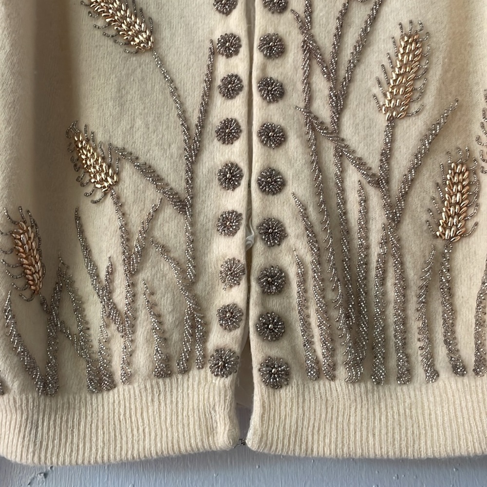 Vintage Crown Pacific beaded sweater - Picture 5 of 11
